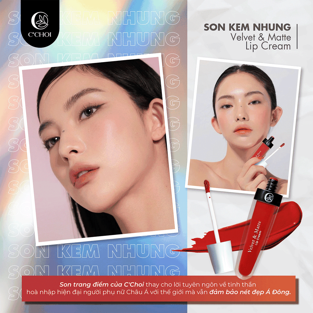 Son kem nhung C’Choi - Velvet & Matte Lip Cream