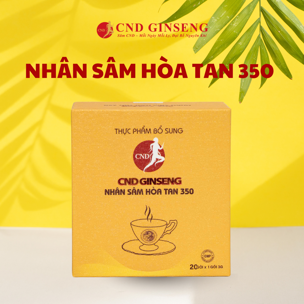 Thực phẩm bổ sung NHÂN SÂM HOÀ TAN 350 - 20 gói (kèm túi)