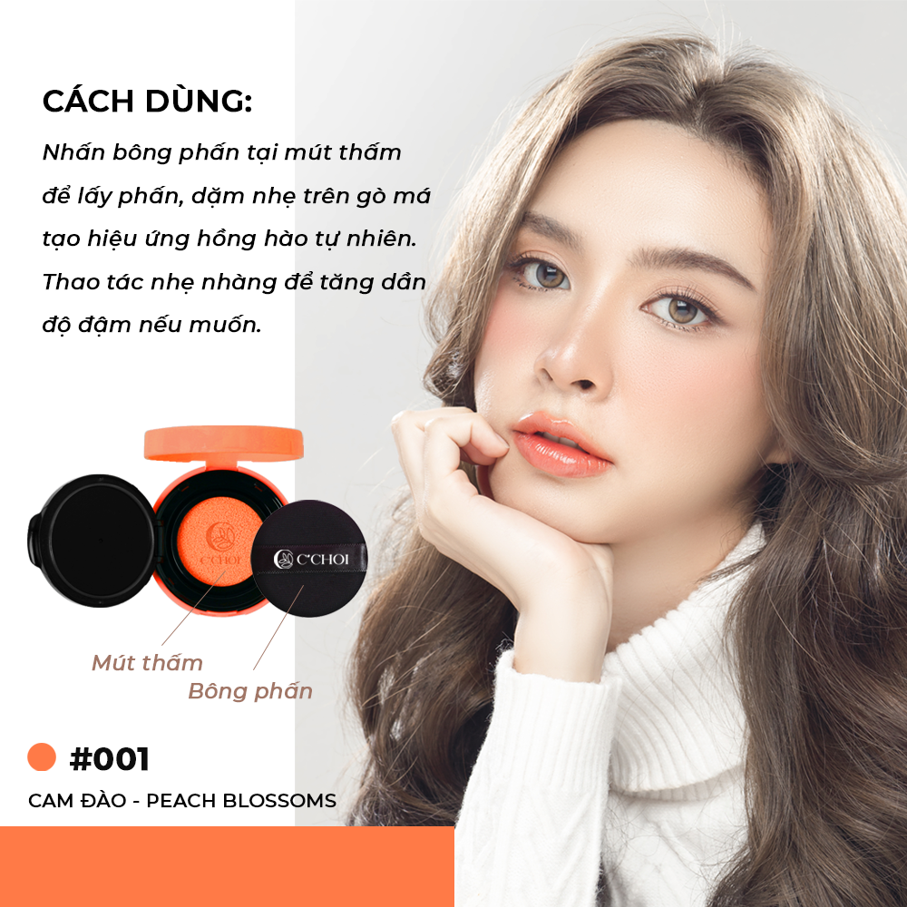 Phấn Nước Má Hồng C’Choi - Slim Cushion Blush