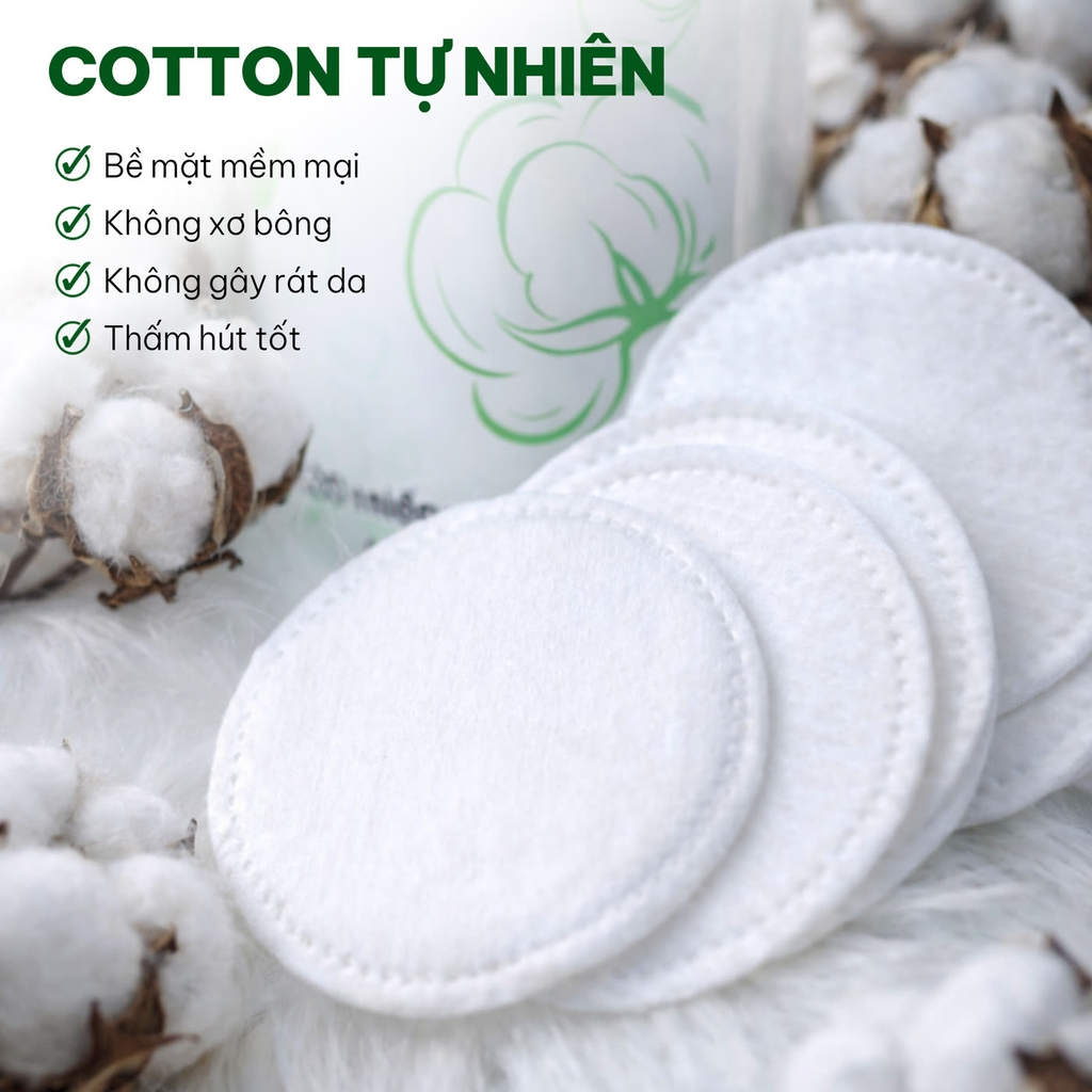Combo 3 túi Bông Làm sạch da (360 miếng)