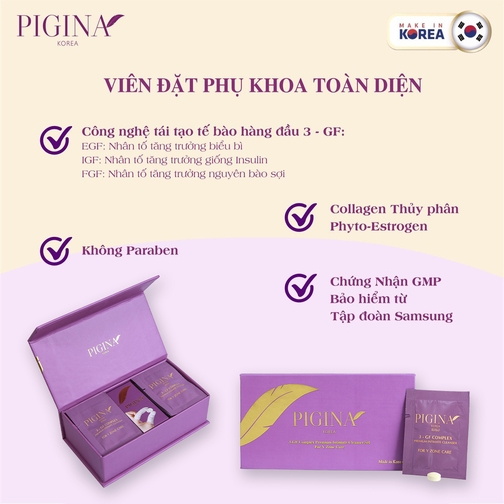 Vệ sinh phụ nữ cao cấp Pigina (18 gói) – Pigina Premium Intimate Cleanser