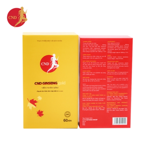Viên nhân sâm CND Ginseng Gold (60 viên)