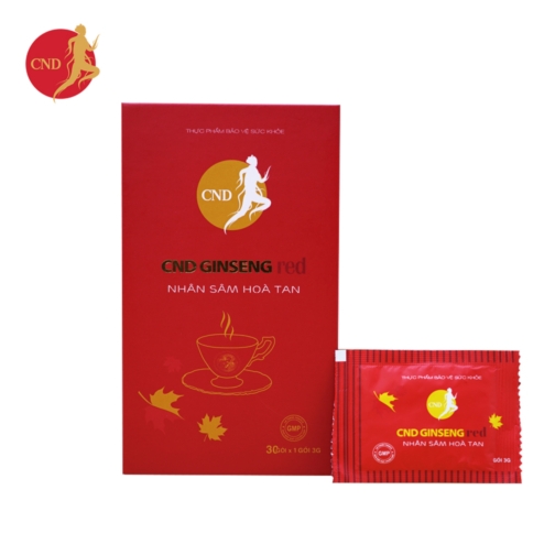 CND Ginseng Red – Nhân sâm hòa tan, hỗ trợ bổ thận, giảm mệt mỏi (hộp 30 gói)