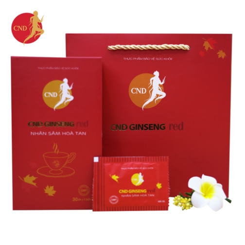CND Ginseng Red – Nhân sâm hòa tan, hỗ trợ bổ thận, giảm mệt mỏi (hộp 30 gói)