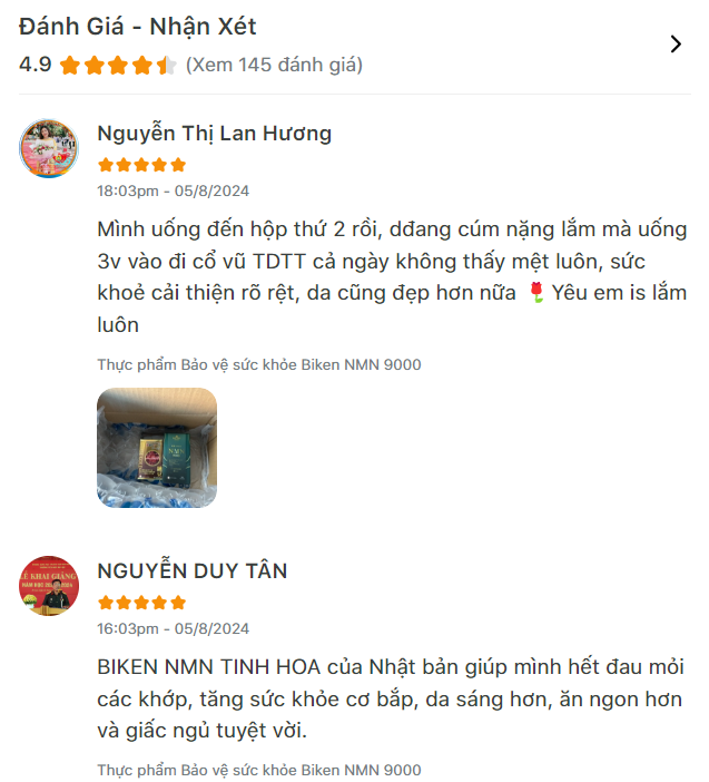 Viên uống Trường thọ & Trẻ hoá Biken NMN 9000