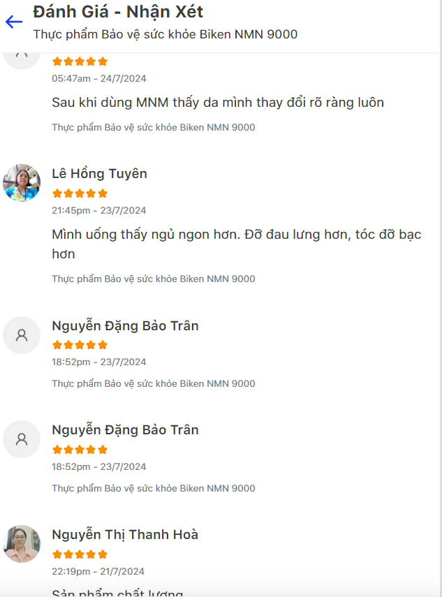 Viên uống Trường thọ & Trẻ hoá Biken NMN 9000