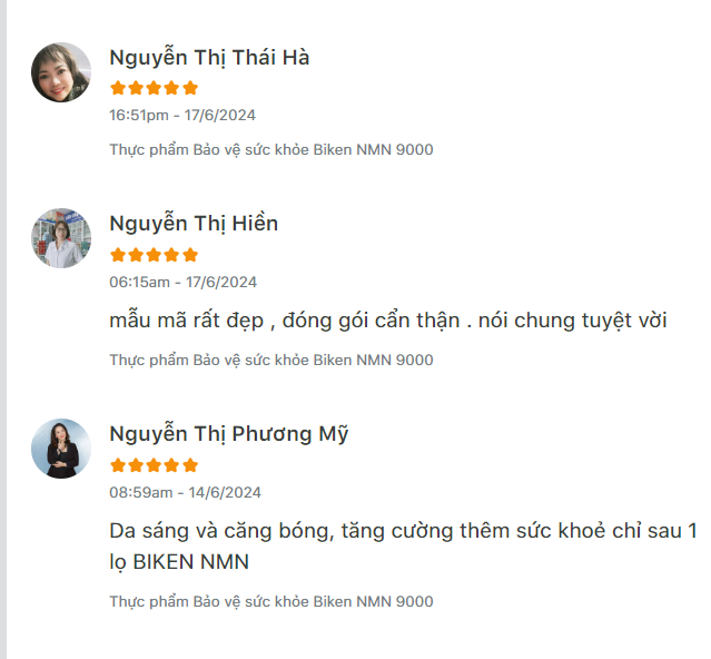Viên uống Trường thọ & Trẻ hoá Biken NMN 9000