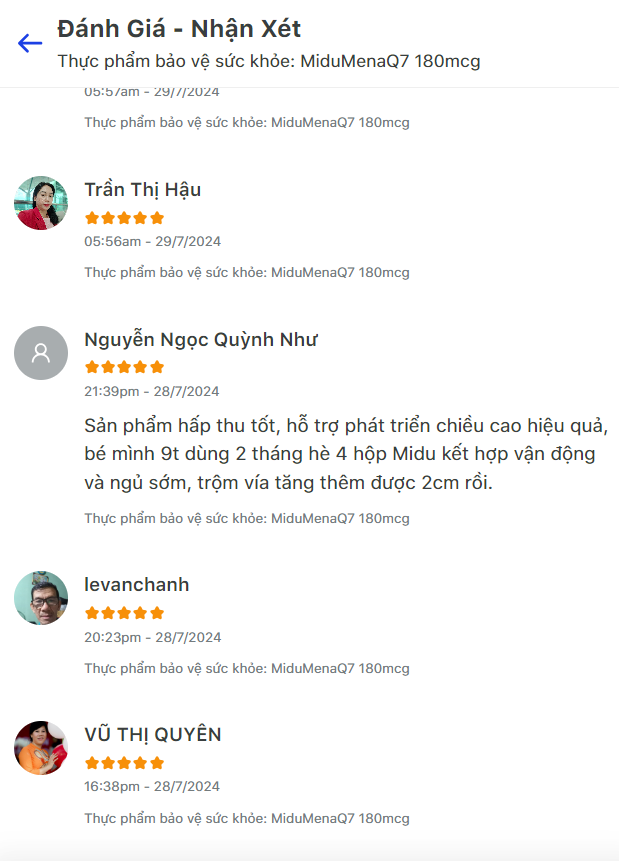 Thực phẩm bảo vệ sức khỏe: Midu MenaQ7 180mcg