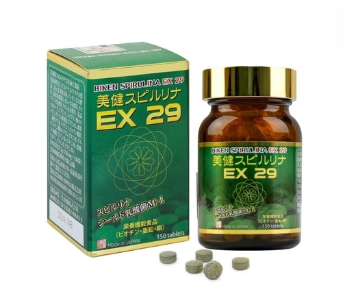 Viên uống tăng cường sức đề kháng và phục hồi thể lực BIKEN SPIRULINA EX 29