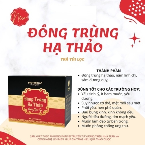 Trà túi lọc Đông Trùng Hạ Thảo