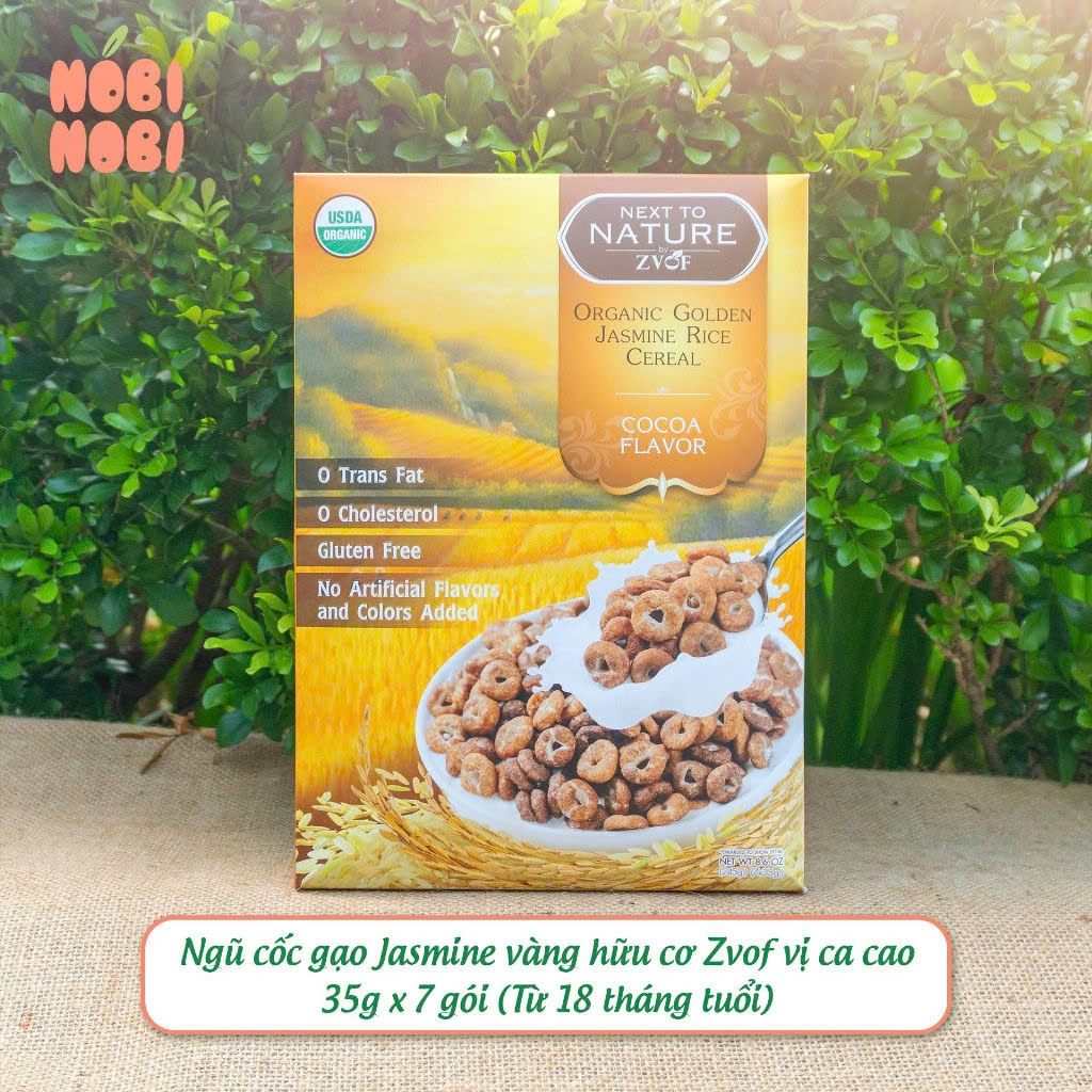 Ngũ cốc gạo hữu cơ Zvof hộp 7 gói x 35gr xuất xứ Thái Lan thương hiệu Nobi Nobi