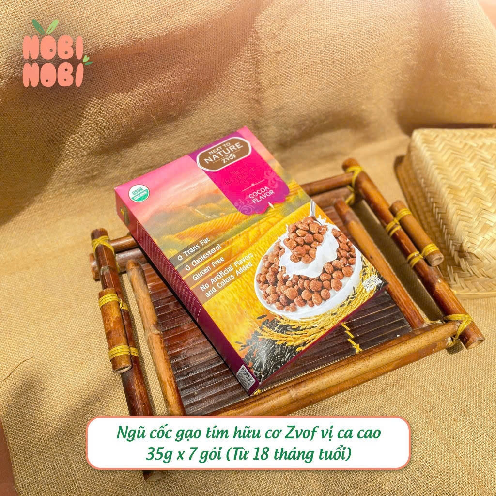 Ngũ cốc gạo hữu cơ Zvof hộp 7 gói x 35gr xuất xứ Thái Lan thương hiệu Nobi Nobi