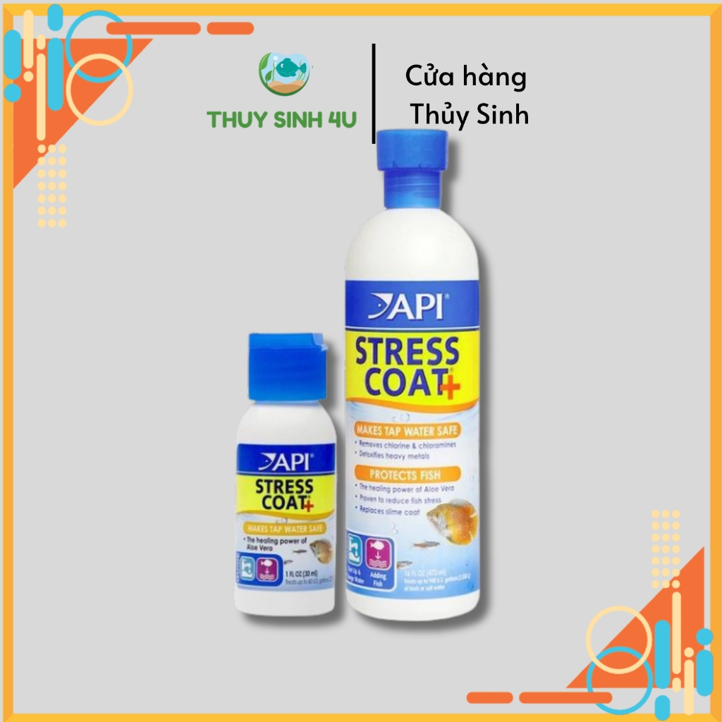 API Stress Coat 30ml - Water Additive For Aquarium Fish Health & Stress Relief