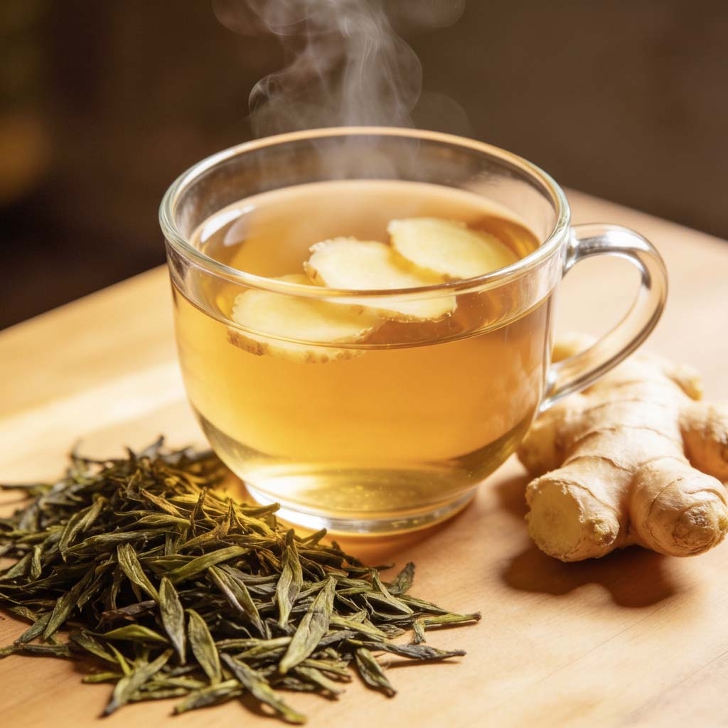 Gừng Trà Xanh Hòa Tan - Instant Green Tea Ginger