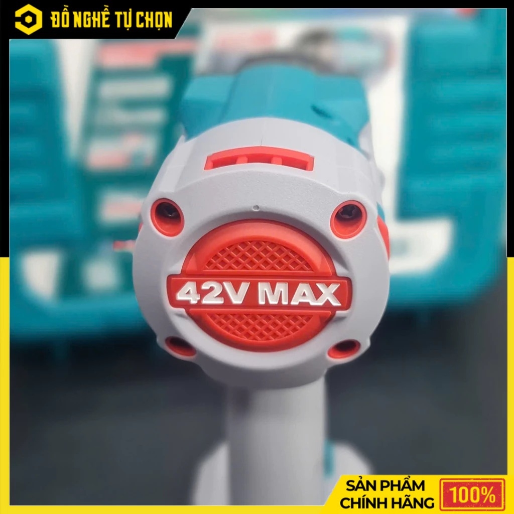 Máy Siết Bulong Không Chổi Than Dùng Pin 42V Total TIWLI42602 (Kèm 02 Pin + 01 Sạc)