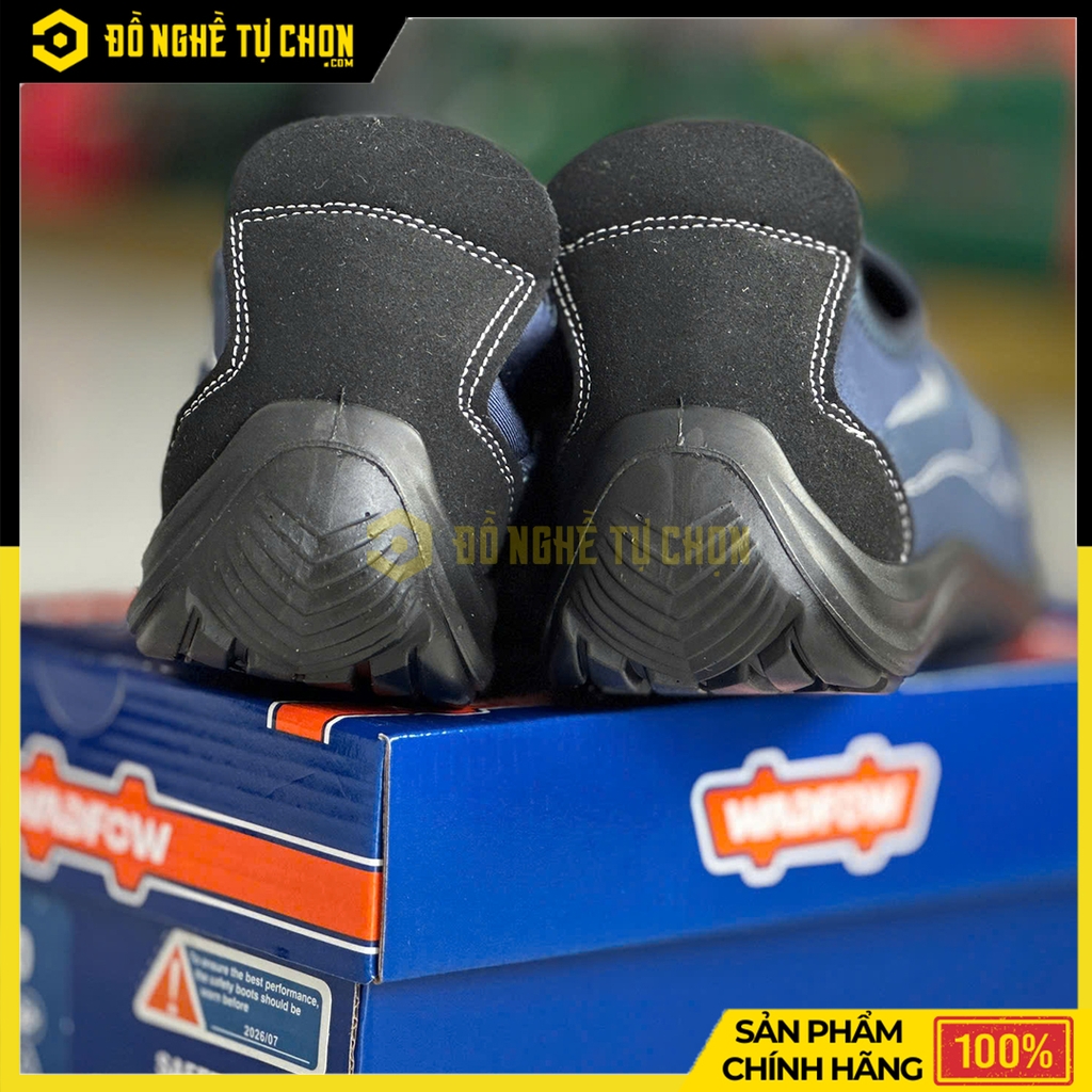 Giày bảo hộ vải mũi đế thép size 40 - Hiệu Wadfow - Model: WSB4540