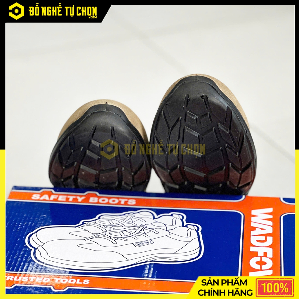 Giày bảo hộ da lộn mũi đế thép size 40 - Hiệu Wadfow - Model: WSB5540