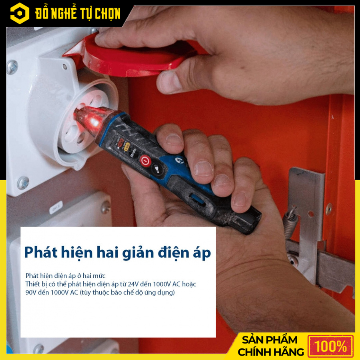Máy Kiểm Tra Điện Áp Không Tiếp Xúc Bosch GVD 1000-17 – Phát Hiện Điện Nhanh, An Toàn, Chính Xác Cao | Hàng Chính Hãng, Có VAT