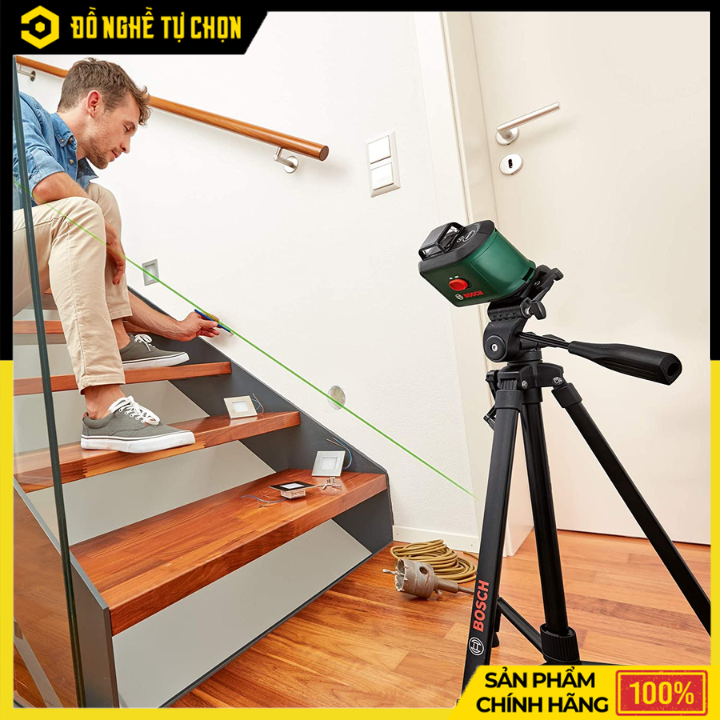 Chân Máy Cân Mực Bosch BT 150 Cao 1.5m, Hợp Kim Nhôm Chắc Chắn, Tương Thích Nhiều Thiết Bị Đo | Hàng Chính Hãng, Có VAT