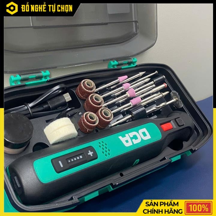 Máy Mài Khuôn Pin 8V DCA ADSJ0801E – 5 Tốc Độ, Sạc Type-C | Hàng Chính Hãng, Có VAT