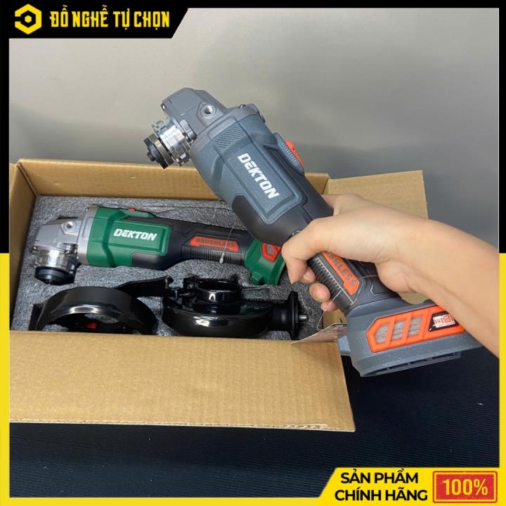 [THÂN] Máy Mài Góc Không Dây Dekton M21-AG100PLUS – Brushless – Tốc Độ 6 Cấp – Có Duy Trì Tốc Độ – Hàng Chính Hãng Có VAT