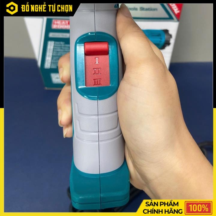 Máy Thổi Hơi Nóng 2000W Total TB20045 – Gia Nhiệt Mạnh, Điều Chỉnh Linh Hoạt  | Hàng Chính Hãng, Có VAT