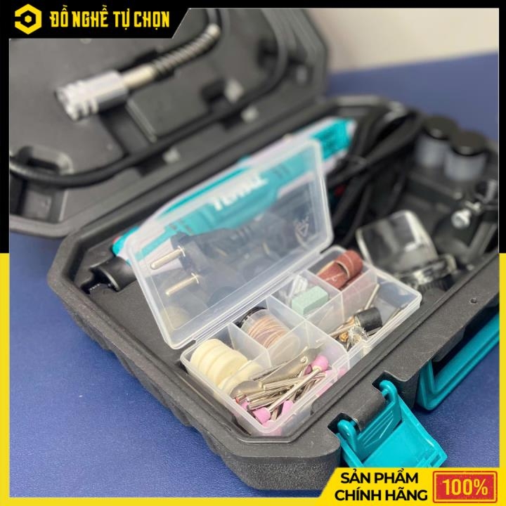 Máy Mài Khắc Mini Total TG2006 – 200W – Điều Tốc – LCD – Bộ Phụ Kiện 149 Chi Tiết – Chính Hãng Có VAT