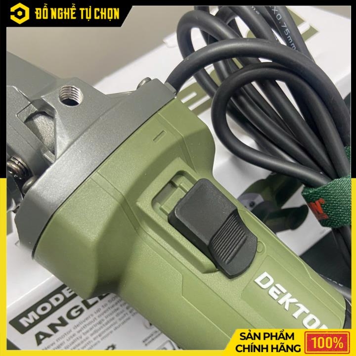 Máy Mài Tay Ngắn Dekton DK-AG900R – Công Tắc Trượt – 900W – Lưỡi 100mm – Chống Rung – Hàng Chính Hãng Có VAT
