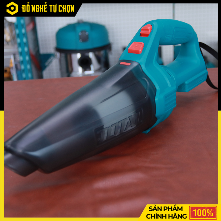 Máy Hút Bụi Cầm Tay Total TVLI20126 – Pin Lithium 20V – Bình 0.5L – Hút Mạnh >9kPa – Có Pin & Sạc – Hàng Chính Hãng Có VAT