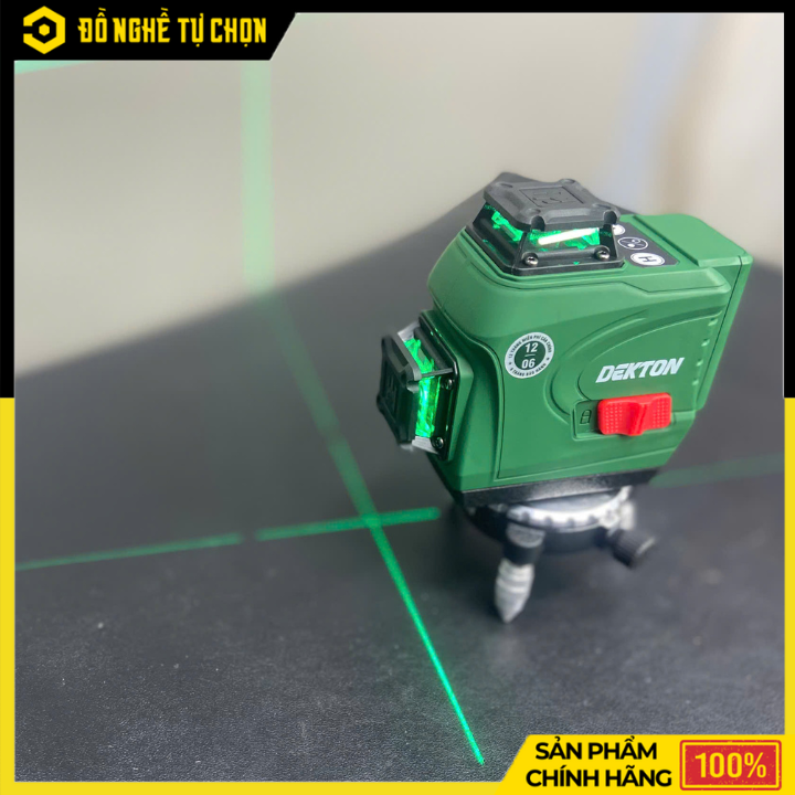 Máy Cân Bằng Laser 12 Tia Xanh Dekton DK-LS1201 – Độ Chính Xác Cao, Xoay 360 Độ, Hàng Chính Hãng, Có VAT