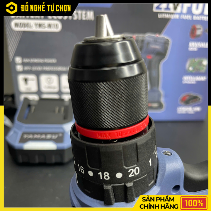 Máy Khoan Pin 21V Yamasu YMS-M10 (2 Pin) – Khoan Vặn Mạnh Mẽ, Đa Năng | Hàng Chính Hãng, Có VAT