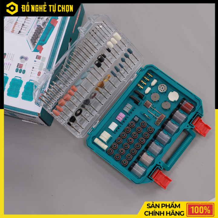 Bộ Combo Linh Kiện Máy Mài Khuôn Total TOS23035 – Gồm 420, 8, 12 & 20 Chi Tiết – Hàng Chính Hãng Có VAT