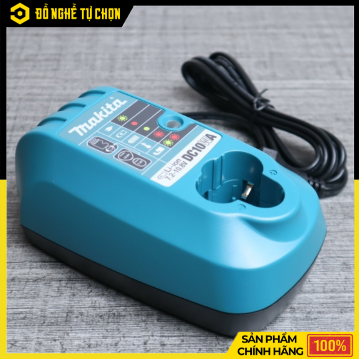 Sạc Pin Makita DC10WA – Sạc Ổn Định Cho Pin 10.8V & 12V Max CXT, Thiết Kế Nhỏ Gọn | Hàng Chính Hãng, Có VAT