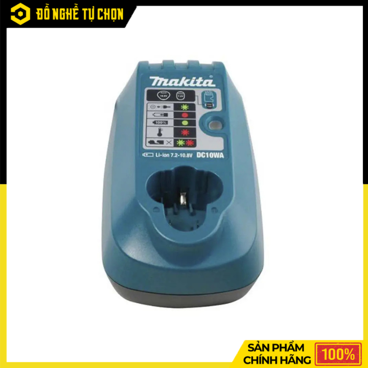 Sạc Pin Makita DC10WA – Sạc Ổn Định Cho Pin 10.8V & 12V Max CXT, Thiết Kế Nhỏ Gọn | Hàng Chính Hãng, Có VAT