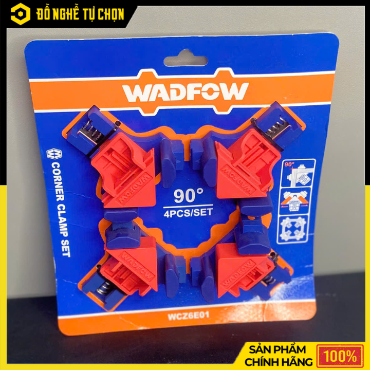 Bộ Kẹp Góc Vuông 90° Wadfow WCZ6E01 – 4 Chiếc – Chống Trượt – Nhựa Nylon Cứng Cáp – Chính Hãng Có VAT