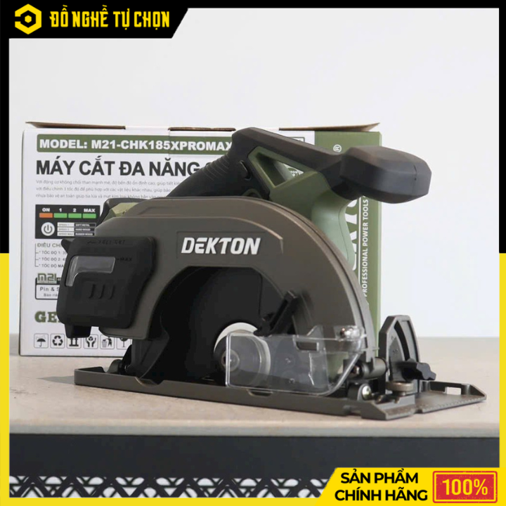 Máy Cắt Hợp Kim Dùng Pin 185mm Dekton M21-CHK185XPROMAX Gen 4 Không Chổi Than – Hiệu Suất Mạnh Mẽ, Cắt Chính Xác, Hàng Chính Hãng, Có VAT