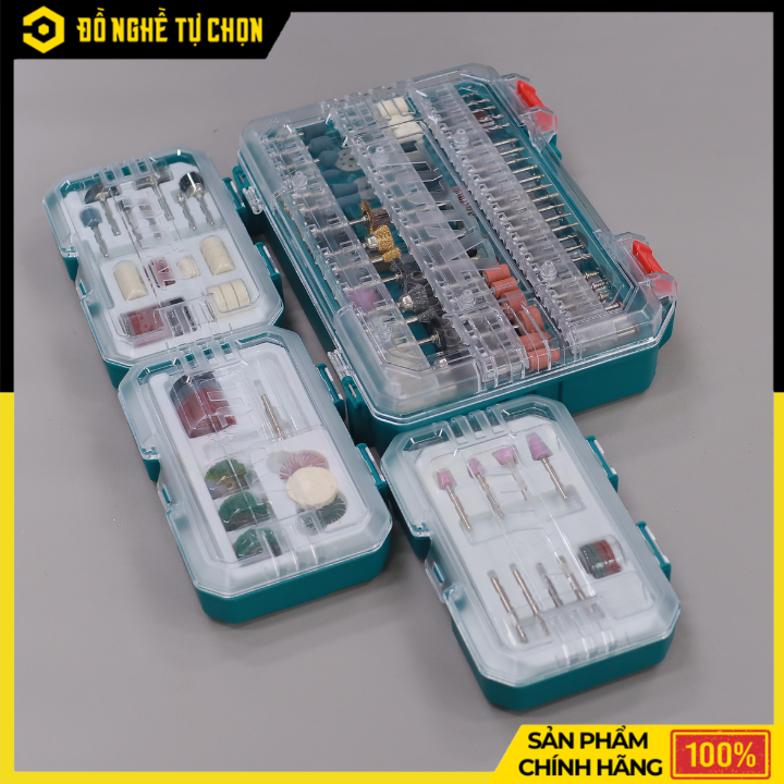 Bộ Combo Linh Kiện Máy Mài Khuôn Total TOS23035 – Gồm 420, 8, 12 & 20 Chi Tiết – Hàng Chính Hãng Có VAT