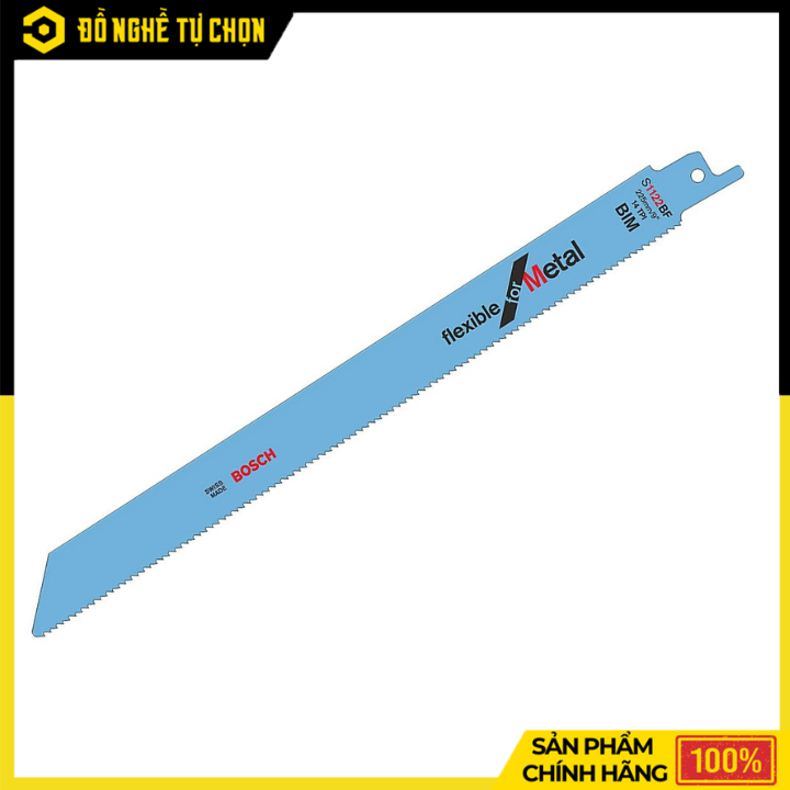 Bộ 5 Lưỡi Cưa Kiếm Cắt Sắt Bosch S1122BF – Cắt Kim Loại Nhanh, Bền Bỉ | Hàng Chính Hãng, Có VAT