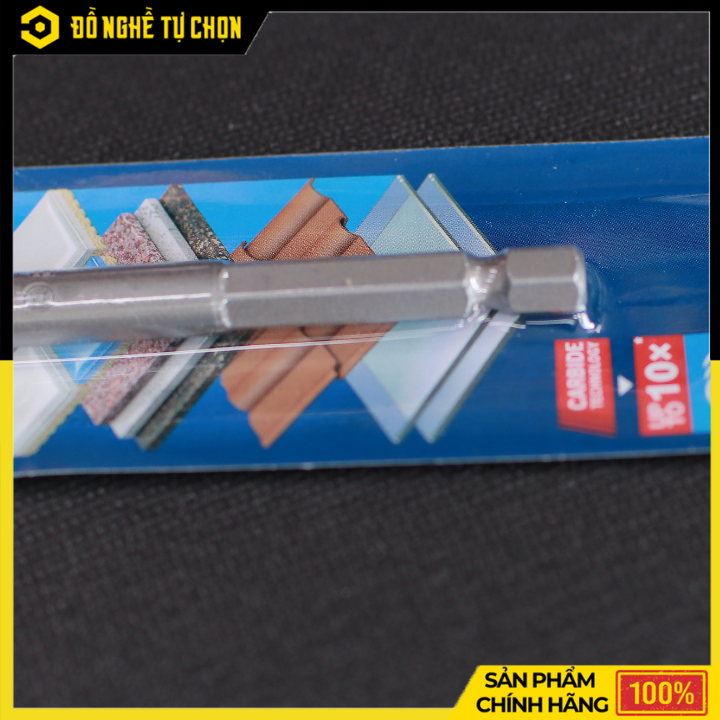 Mũi Khoan Gạch Cứng Bosch Hex-9 – Size 5/6/8mm – Chuyên Dụng Cho Gạch Men, Gạch Granite – Hàng Chính Hãng Có VAT