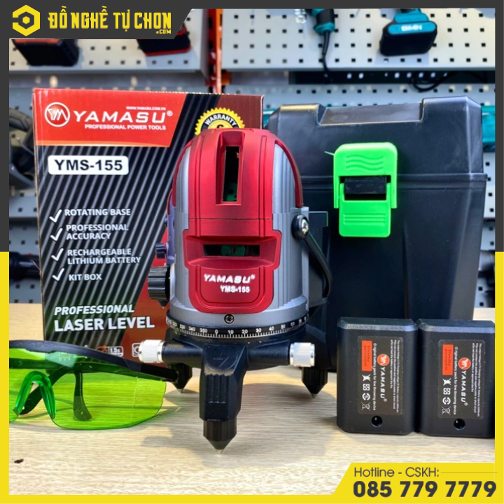 MÁY Laser Cân Bằng 5 Tia Xanh Yamasu YMS-155