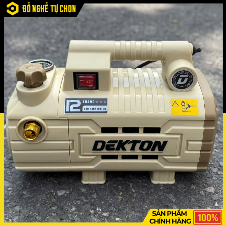 Máy Xịt Rửa Xe DEKTON DK-CWR2200VTG – 790W – 80 Bar – Chỉnh Áp, Đồng Hồ Áp Lực – Dây 10m – Hàng Chính Hãng Có VAT