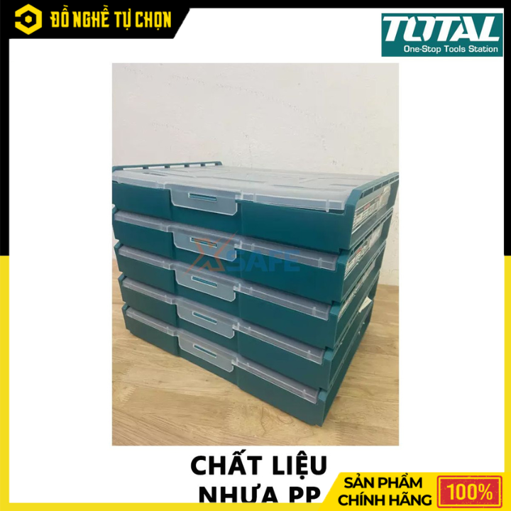 Hộp Nhựa Đựng Đồ Nghề Total THKTV02 340x250x60mm – Gọn Gàng, Bền Bỉ, Tiện Lợi – Hàng Chính Hãng, Có VAT