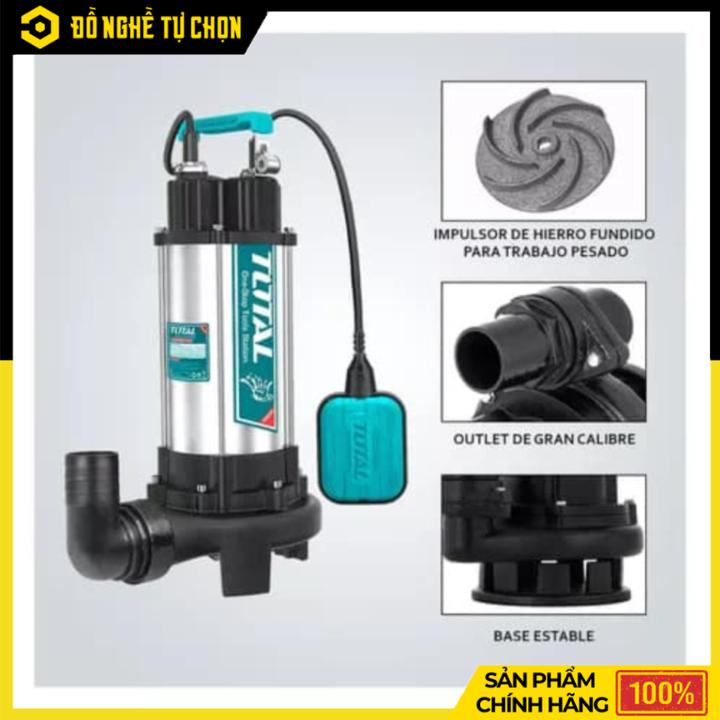 Máy bơm chìm nước thải 1500W TWP7150026 – Bền bỉ, mạnh mẽ, xử lý nước thải hiệu quả - Hàng Chính Hãng Có VAT