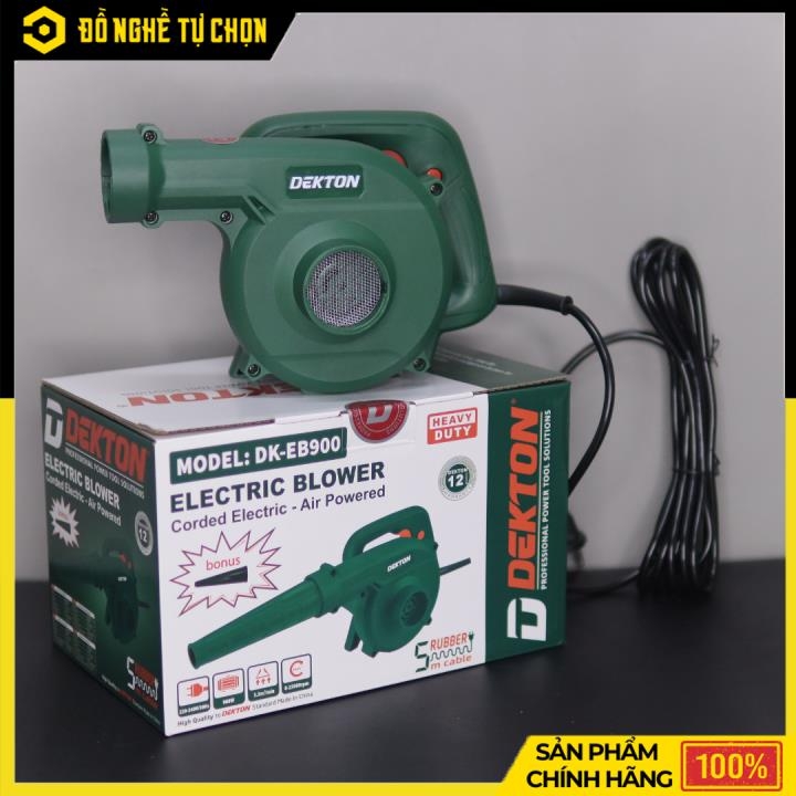 Máy Thổi & Hút Bụi Điện Dekton DK-EB900 – 900W – 2 Chức Năng – Có Điều Tốc – Dây Dài 5m – Hàng Chính Hãng Có VAT