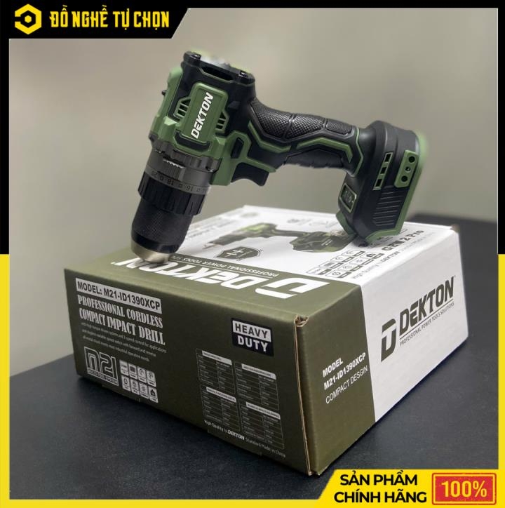[THÂN] M21-ID1390XCP – Máy Khoan 13mm | Lực Siết 90N.m – 3 Chức Năng – Tạo Xung Mạnh Mẽ - Hàng Chính Hãng Có VAT