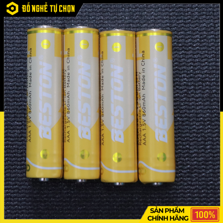 Hộp 4 Viên Pin Sạc AAA Lithium 1.5V - 3AN-35 – Dung Lượng 1300mWh – Điện Áp Ổn Định – Hàng Chính Hãng Có VAT