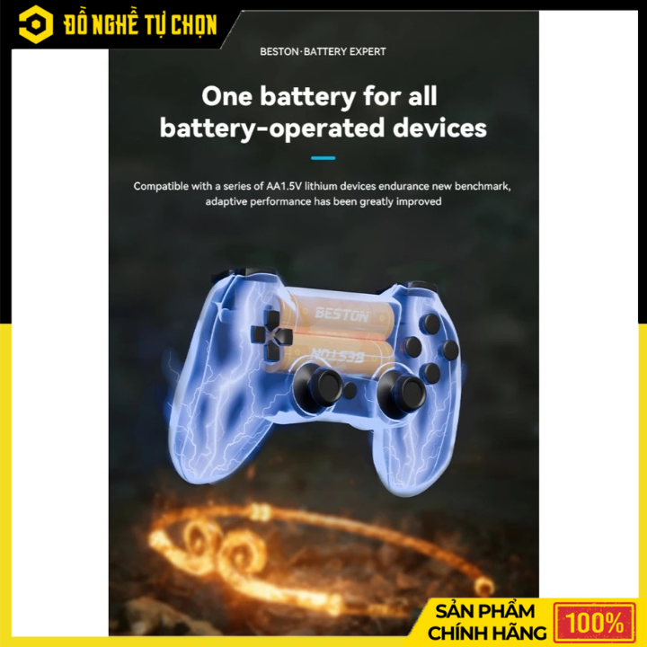 Hộp 4 Viên Pin Sạc AAA Lithium 1.5V - 3AN-35 – Dung Lượng 1300mWh – Điện Áp Ổn Định – Hàng Chính Hãng Có VAT