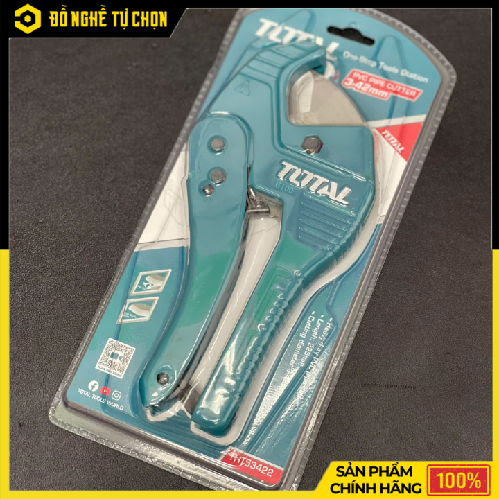 Dao Cắt Ống Nhựa 42mm Total THT53422 Cắt Nhanh, Chính Xác | Hàng Chính Hãng, Có VAT