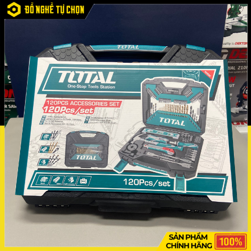 Bộ Dụng Cụ Đa Năng 120 Món TOTAL THKTAC01120 – Hộp Nhựa Cao Cấp – Hàng Chính Hãng Có VAT