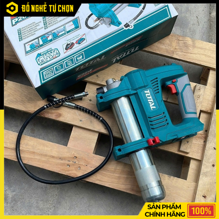 Máy bơm mỡ dùng pin Lithium 20V Total TGGLI2010 (Chưa Pin & Sạc) – Giải pháp bơm mỡ nhanh, mạnh, tiện lợi cho thợ chuyên nghiệp